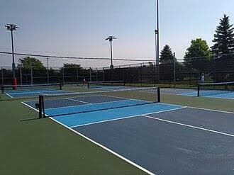Texas pickleball courts the day after camp