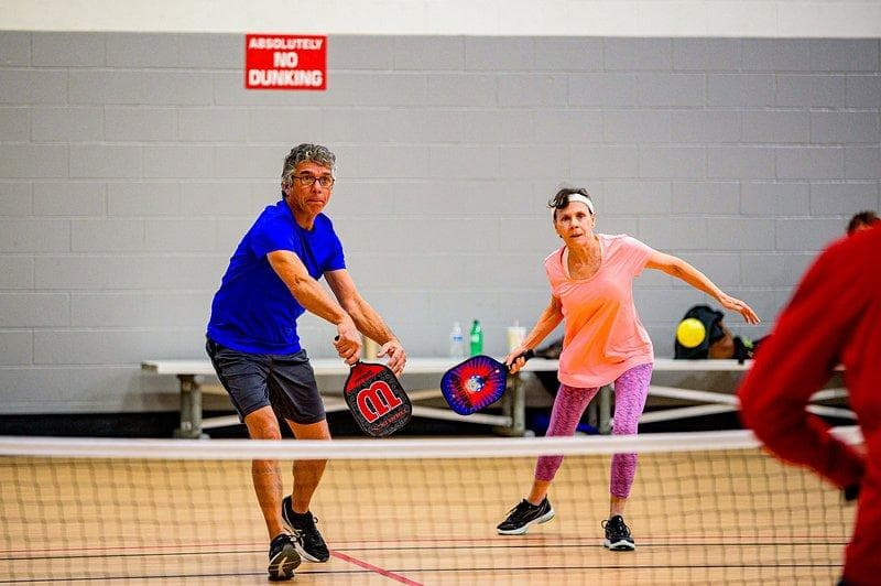 Pickleball play in Dallas, TX